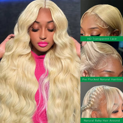 613 Honey Blonde Body Wave HD Lace Front Wig – Pre-Plucked 13x4 & 13x6