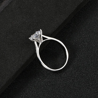 Classic Wedding Rings For Women Forever Simple Six Claws Zirconia Fashion Solitaire Engagement Marriage Gift Ring Jewelry KCR033