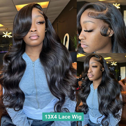 Body Wave 200% Real Density 13x6 HD Transparent Lace Front Wig – 13x4 & 360 for Women, 30 Inch