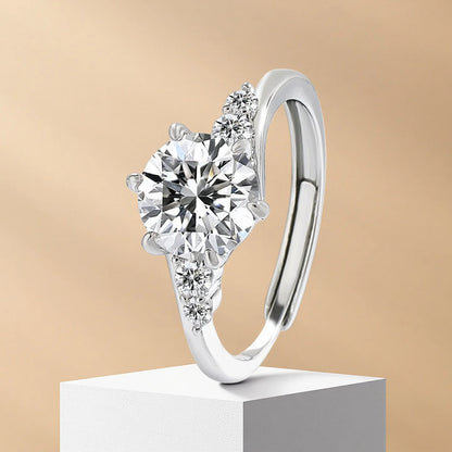 925 Silver Zircon Oxide Enamel Heart Love Ring Wedding Sterling Silver Rings Fashion Fine Jewelry For Women Gifts women's ring