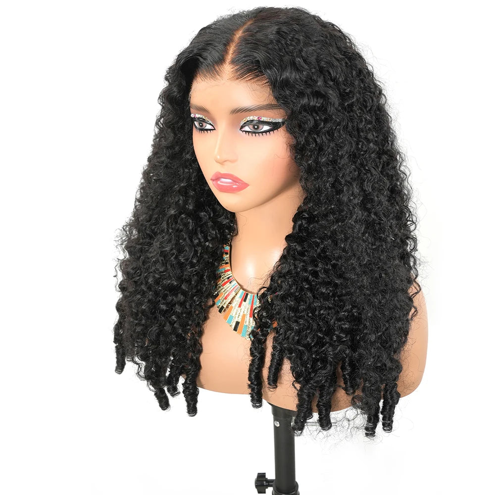 Burmese Curly Glueless Lace Wig – 7x6 & 13x6 HD Pre-Plucked, Up to 46 Inch