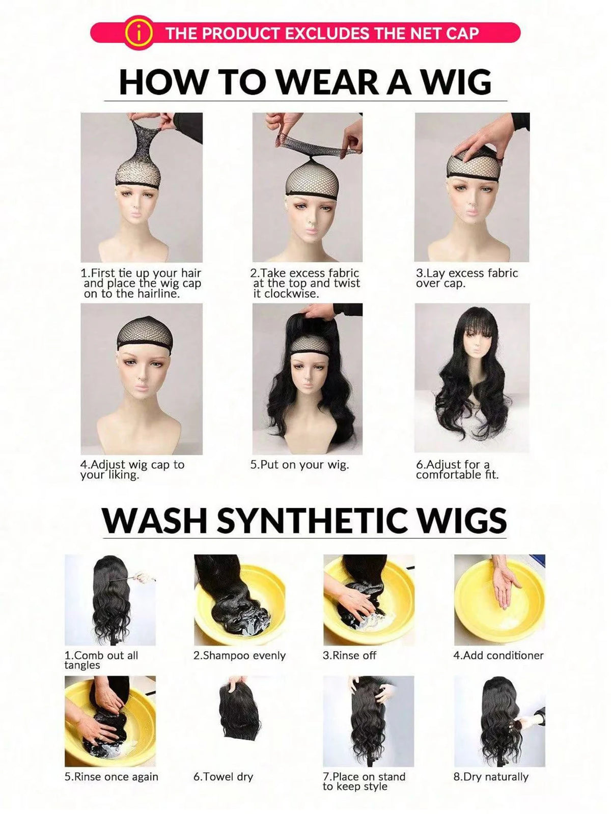 Afro Kinky Curly Headband Wig – Dark Brown Synthetic Wrap Wig with Bangs, 2-in-1