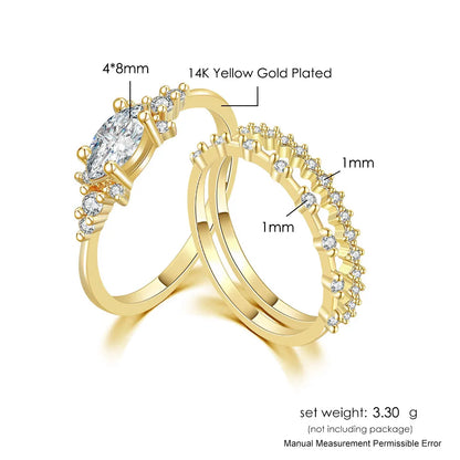 New INS Gold Color Noble Trend Dainty Rings For Women Entry Lux Zircon Midi Finger Rings For Female Anniversary Jewelry KAR229