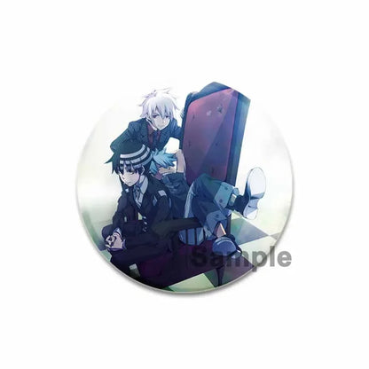 32/44/58MM Anime Soul Eater Pins Thompson Patricia Evans Soul Eater Albarn Maka Figure Icon Brooches Badge for Backpack Clothes