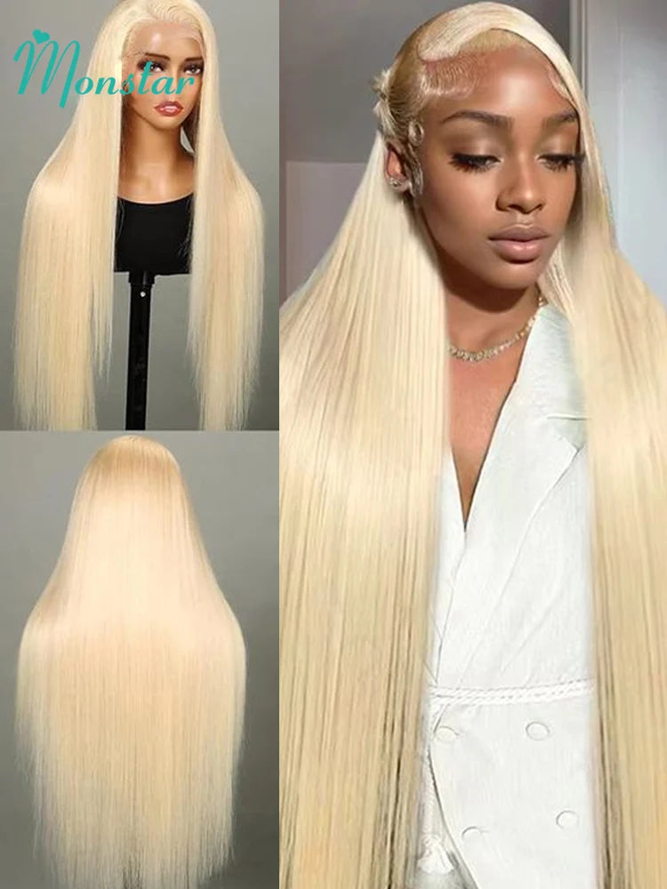 613 Honey Blonde Straight HD Lace Frontal Wig – 13x4, 13x6 & 360 Transparent Lace