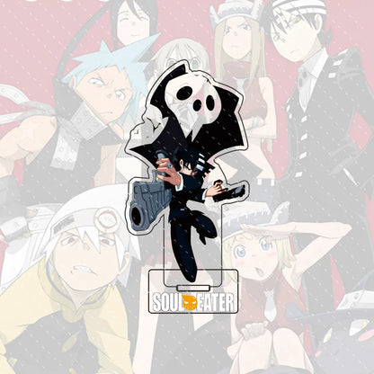 Anime Soul Eater Acrylic Standee Death the Kid Black Star Maka Figure Desk Decor Cosplay Keychain Halloween Gift 15CM
