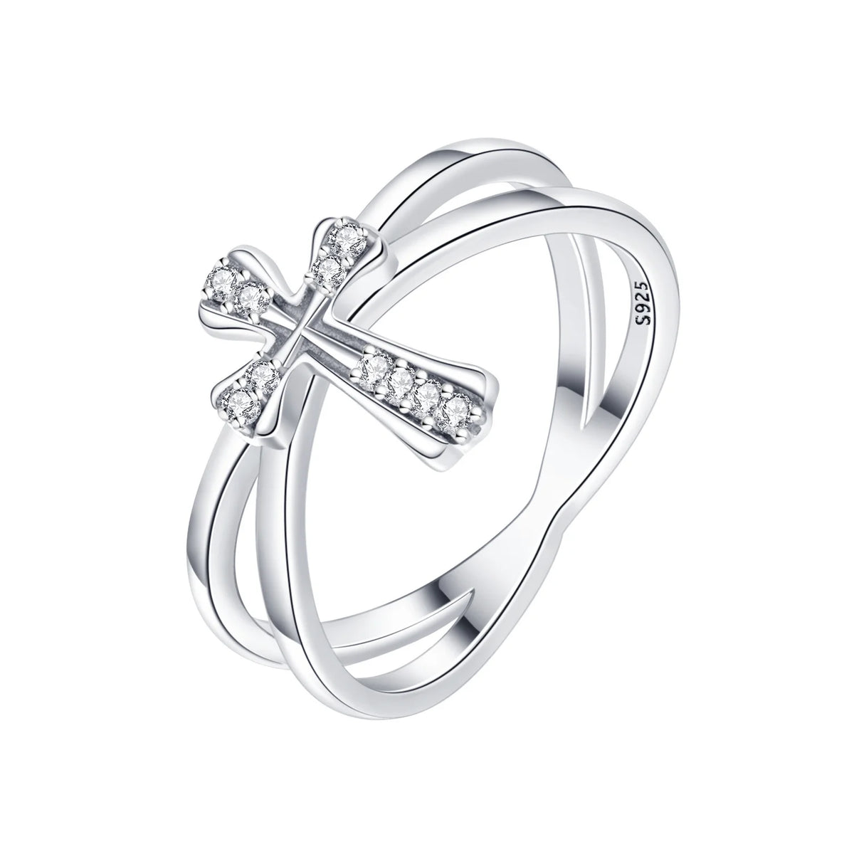 925 Sterling Silver Three-Ring Stackable Ring for Women Simple Fashion Design Fine Jewelry Perfect for Birthday Party Gift 2026