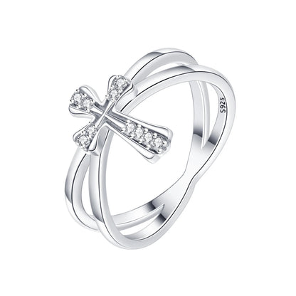 925 Sterling Silver Three-Ring Stackable Ring for Women Simple Fashion Design Fine Jewelry Perfect for Birthday Party Gift 2026