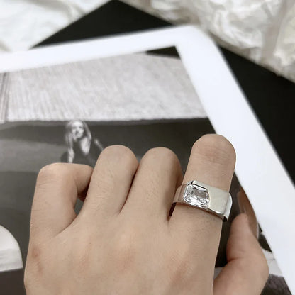 Punk Harajuku Y2K Shiny Star Cross Crystal Rings for Women Unisex Couple Engagement Ring Party Creative Jewelry