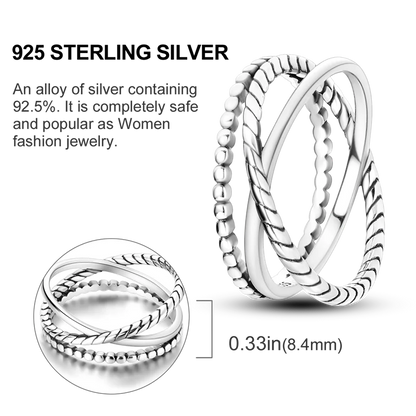 925 Sterling Silver Rings Infinite Love Sun Moon Eye Flower Ring For Women Original Wedding Ring Jewelry Gift