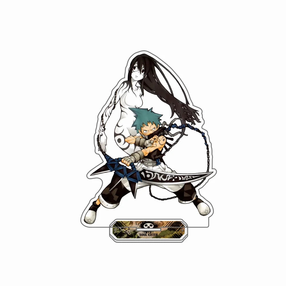 Soul Eater 15cm Acrylic Standee Anime Figure keyring Death the Kid Maka Albarn Black Star Tsubaki Desk Ornament Gift