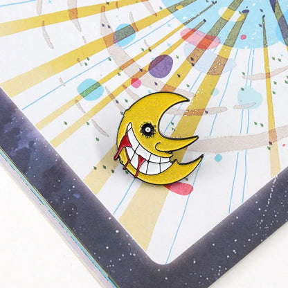 Soul Eater-Horror Moon Badge Maka Albarn Magic Manga Inspiration Enamel Pin Fans Gift Collection Backpack Decoration