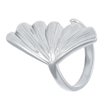 MHS.SUN Ocean Style Stainless Steel Starfish Shell Rings For Women Men Vintage Gold Plated Open Ring Summer Beach Jewelry