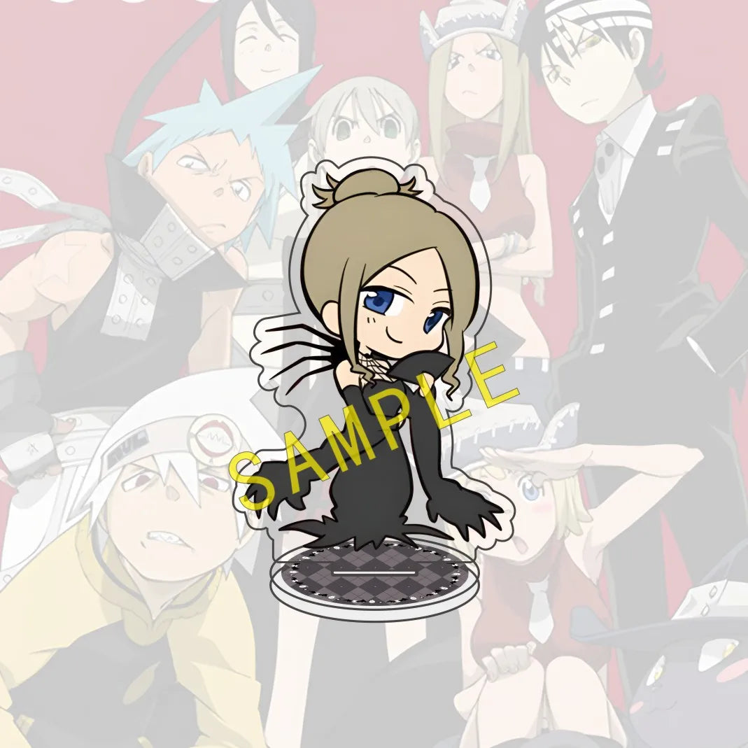 Anime SOUL EATER 10cm Acrylic Halloween Edition Character Maka Kid Standing Display Model Desktop Decoration Fan Gift Keychain