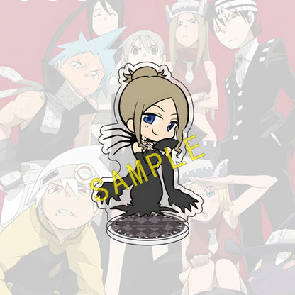 Anime SOUL EATER 10cm Acrylic Halloween Edition Character Maka Kid Standing Display Model Desktop Decoration Fan Gift Keychain