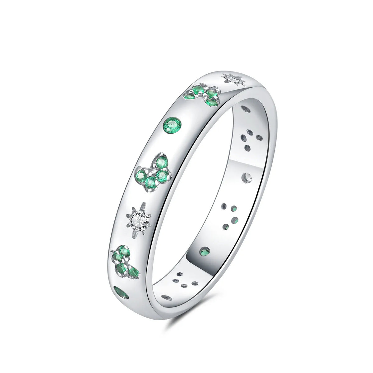 925 Sterling Silver Three-Ring Stackable Ring for Women Simple Fashion Design Fine Jewelry Perfect for Birthday Party Gift 2026