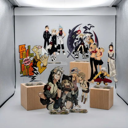 Soul Eater 15cm Acrylic Standee Anime Figure keyring Death the Kid Maka Albarn Black Star Tsubaki Desk Ornament Gift