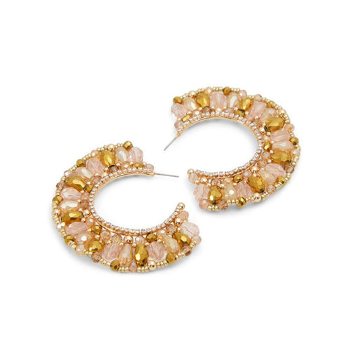 ALDO Brown Glass Earrings - YSONA