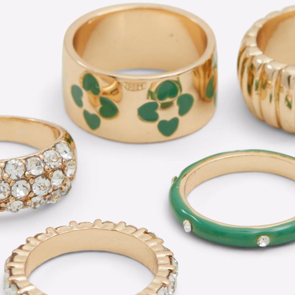 ALDO Green Elastane Ring - view 4