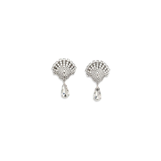 Alessandra Rich Silver Metal Earrings - YSONA