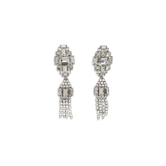 Alessandra Rich Silver Metal Earrings - YSONA