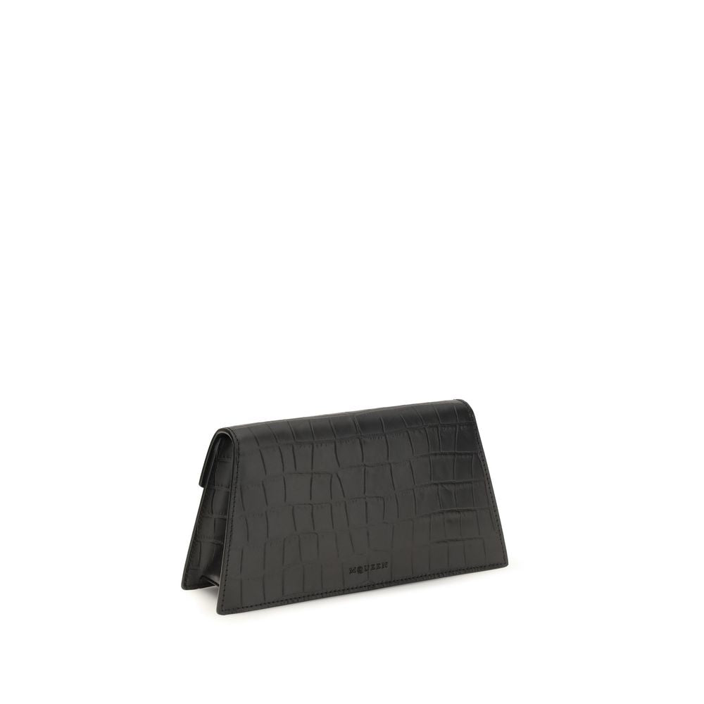 Alexander McQueen Black Calf Leather Bos Taurus Shoulder Bag - view 3