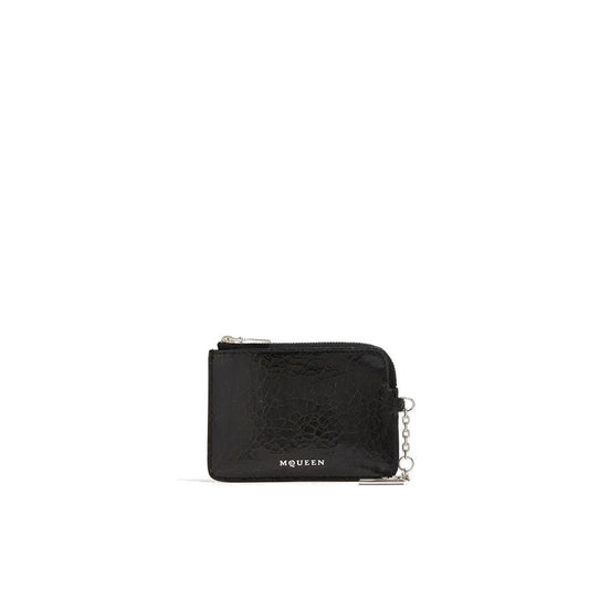 Alexander McQueen Black Calfskin Clutch Bag - YSONA