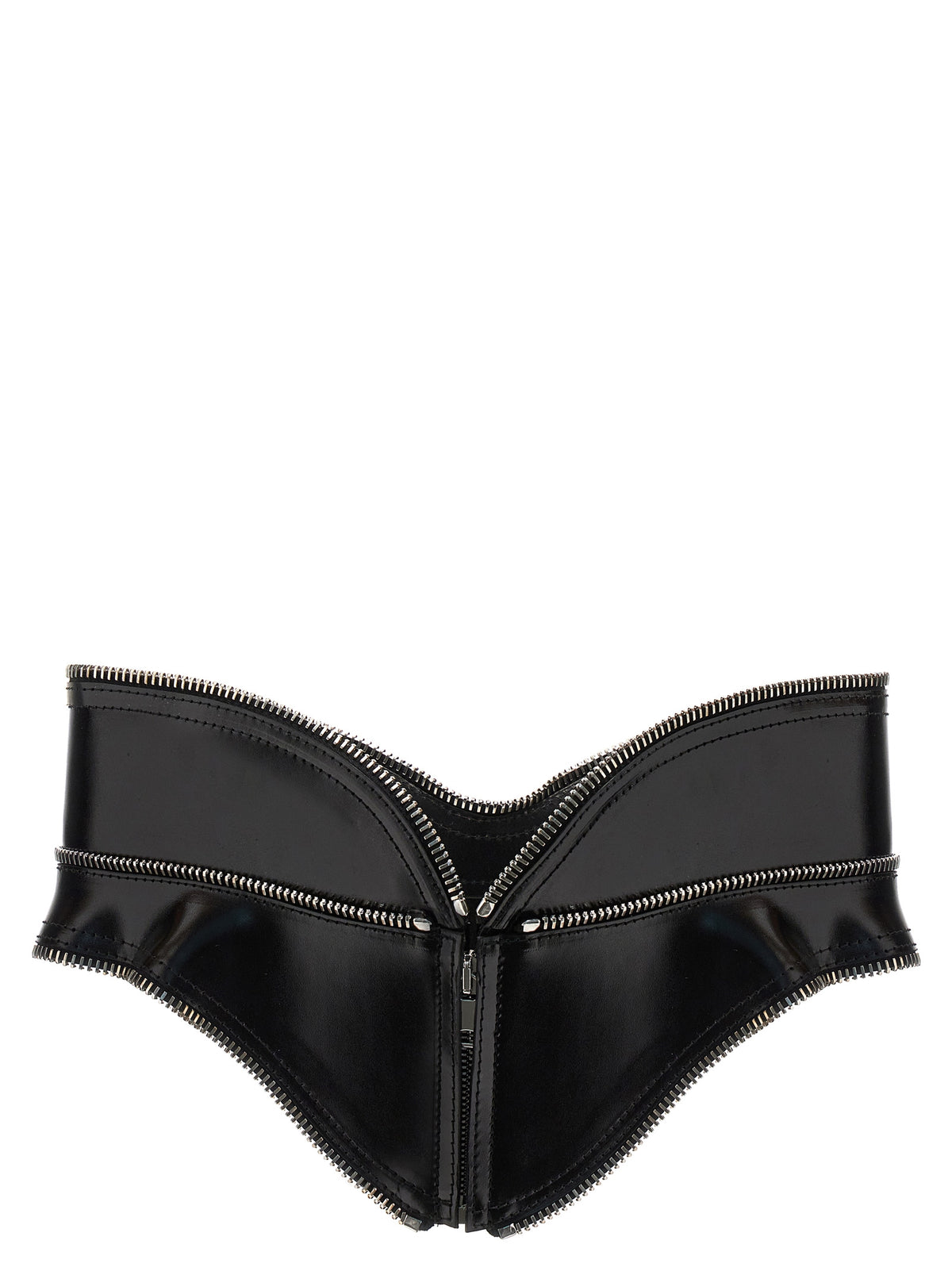 Alexander McQueen Black Leather Regular Belt - view 2
