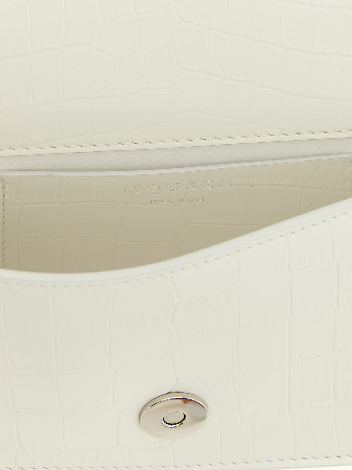 Alexander McQueen White Calfskin Shoulder Bag - view 4