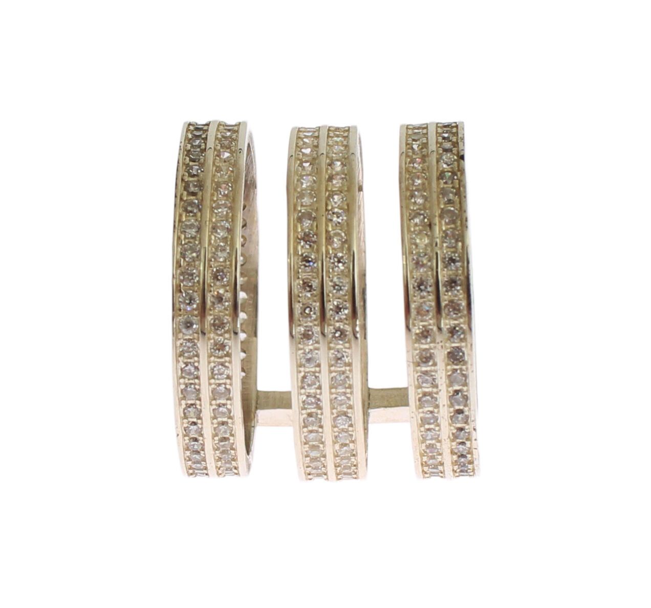 Nialaya Authentic Womens Clear CZ 925 Sterling Silver Ring - YSONA