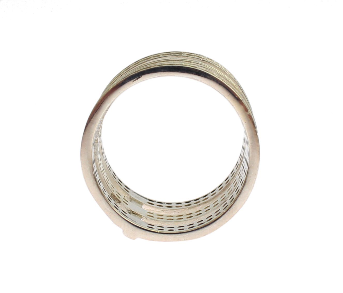 Nialaya Authentic Womens Clear CZ 925 Sterling Silver Ring - view 3