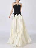YSONA Two Tone Tube Maxi Dress — front view | Women's Dress | Shop YSONA