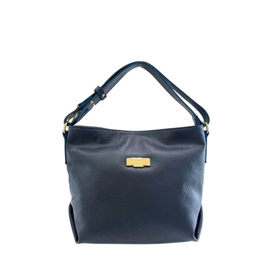 Baldinini Trend Blue Cowhide Leather Women Shoulder Bag - YSONA