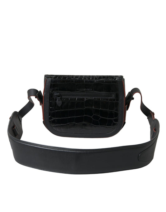 Balenciaga Black Exotic Leather Shoulder Crossbody Camera Bag - YSONA