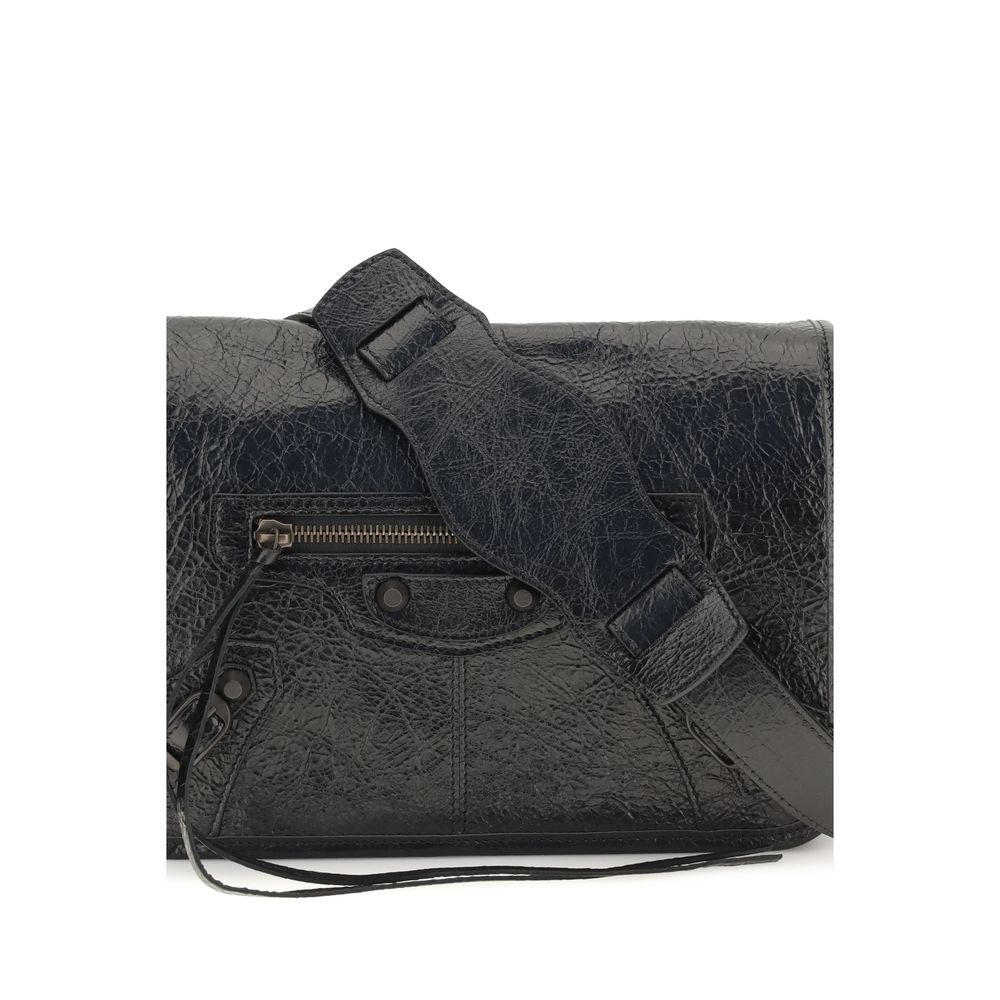 Balenciaga Black Lamb Ovis Aries Shoulder Bag - view 4