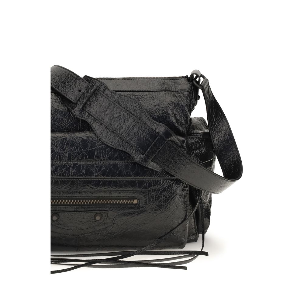 Balenciaga Black Lamb Ovis Aries Shoulder Bag - view 4