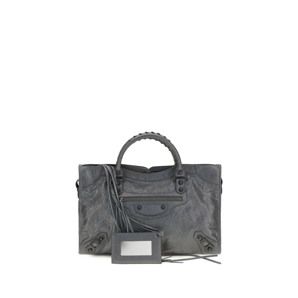Balenciaga Gray Lamb Ovis Aries Handbag
