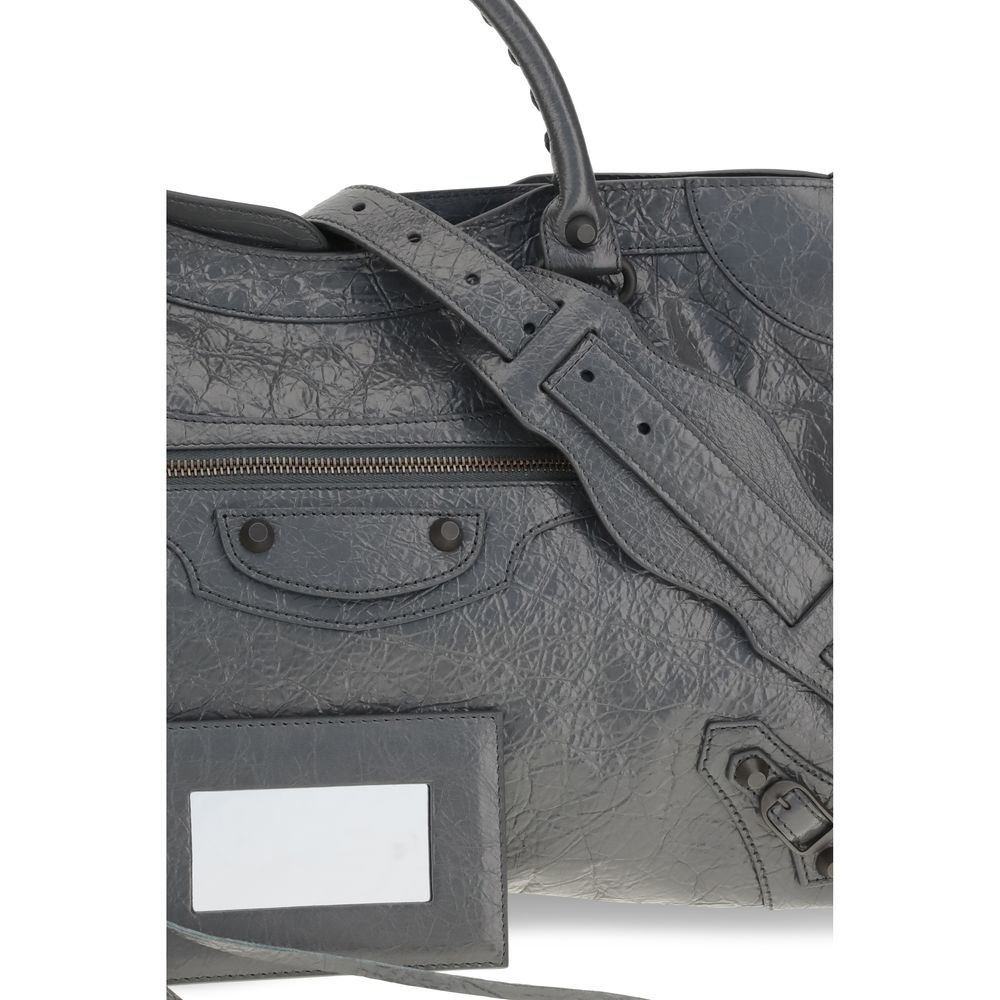 Balenciaga Gray Lamb Ovis Aries Handbag - view 4