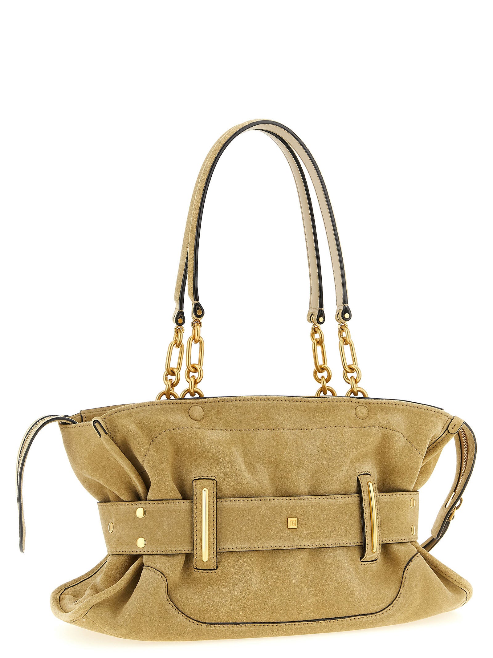 Balmain Beige Calfskin Shoulder Bag - view 2