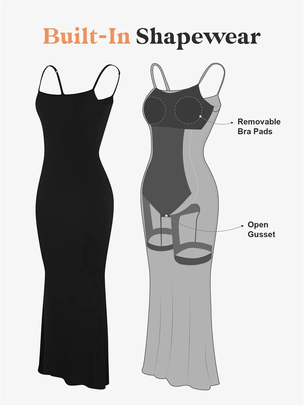 Basic Bae Built-In Shapewear Sleeveless Maxi Dress - view 5