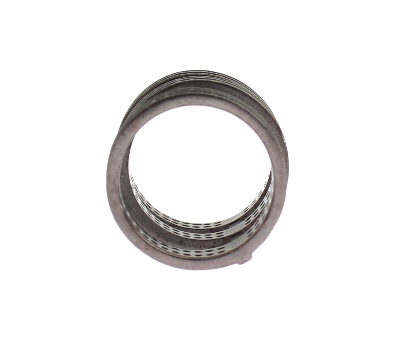 Nialaya Black CZ Rhodium 925 Silver Ring - view 2