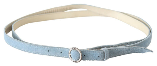 Costume National Blue Skinny Leather Fashion Waist Belt - YSONA
