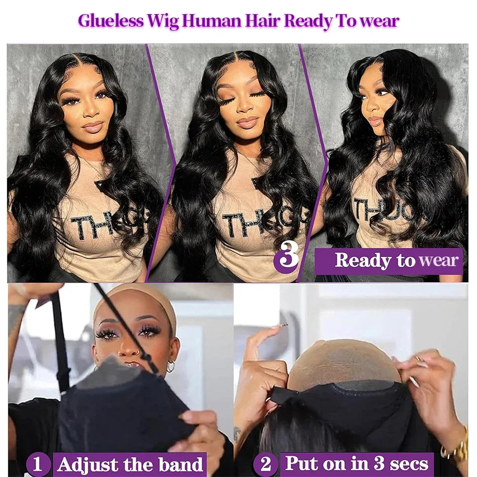Body Wave 13x6 Lace Front Wig – 260% Density Pre-Plucked 13x4 HD, Glueless
