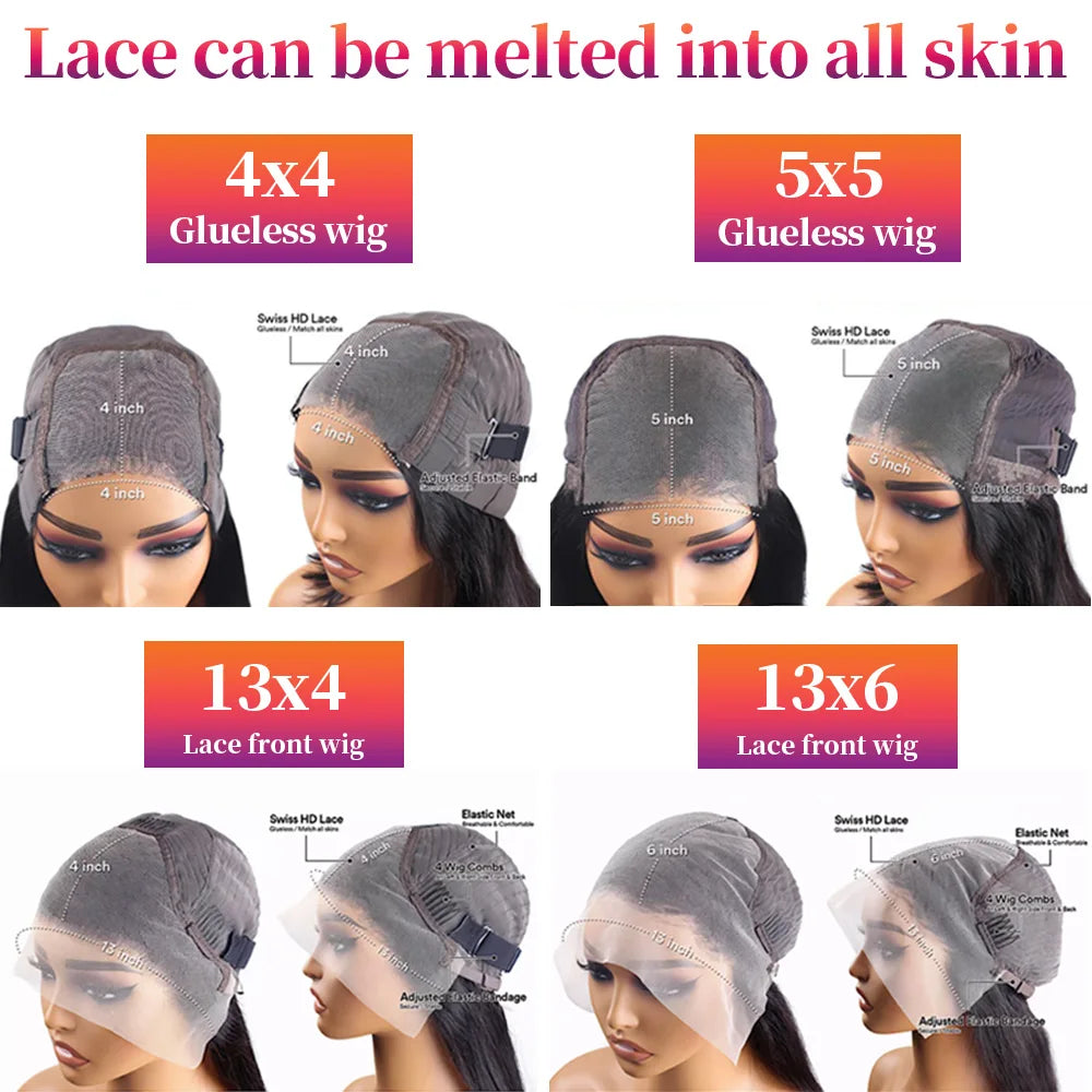 Body Wave 13x6 Lace Front Wig – 260% Density Pre-Plucked 13x4 HD, Glueless
