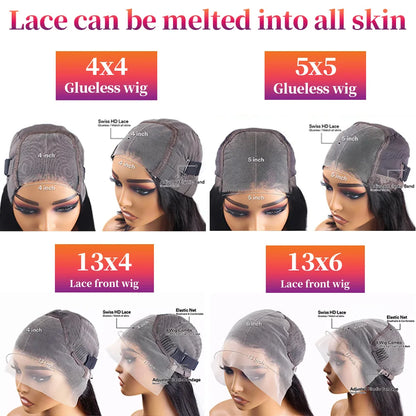 Body Wave 13x6 Lace Front Wig – 260% Density Pre-Plucked 13x4 HD, Glueless