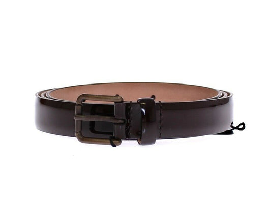 Dolce & Gabbana Brown Leather Logo Belt Cintura Belt - YSONA