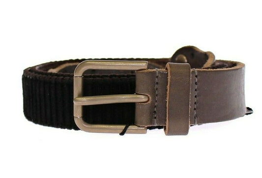 Dolce & Gabbana Brown Leather Logo Cintura Gurtel Belt - YSONA