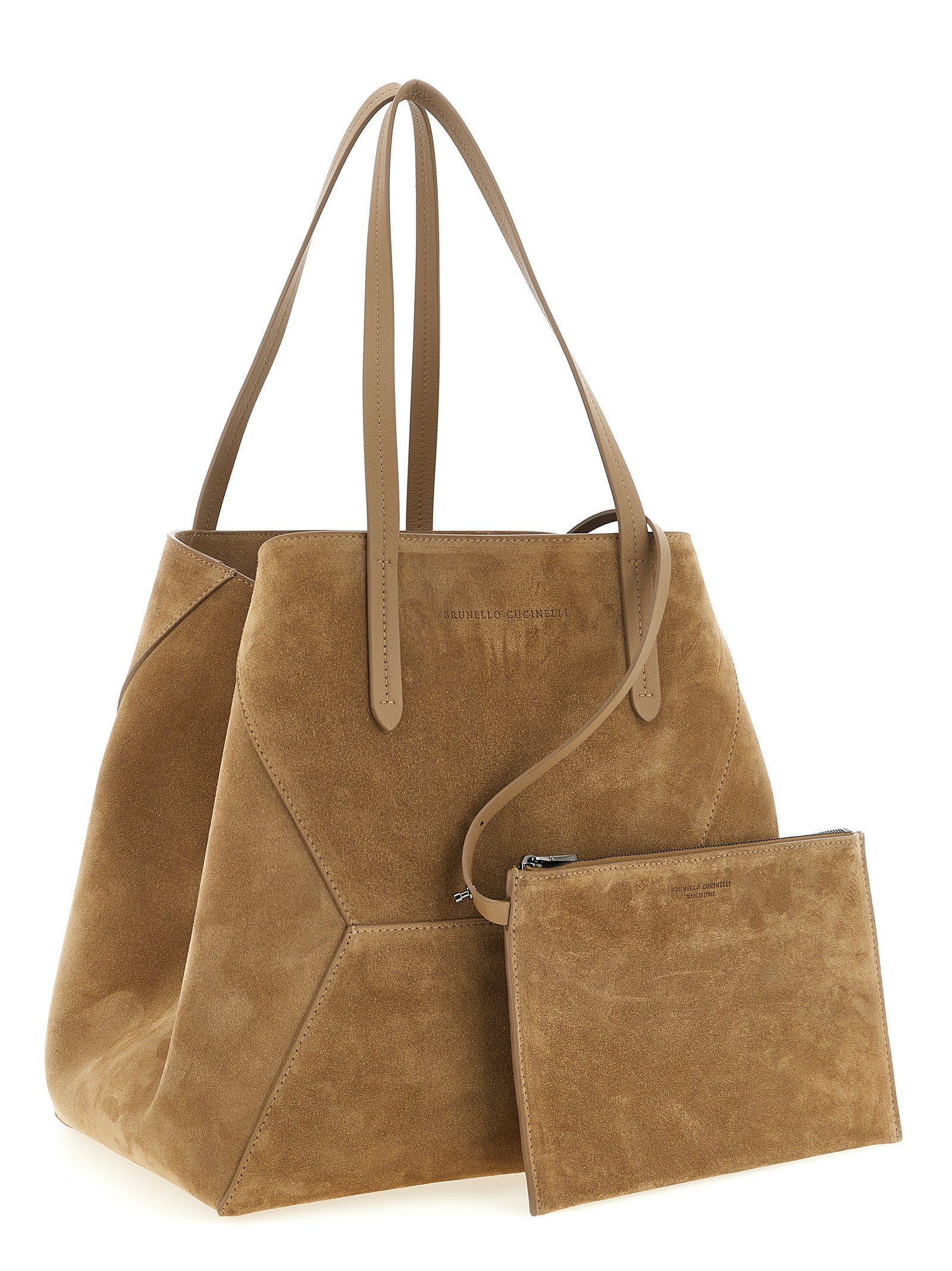 Brunello Cucinelli Brown Calfskin Shoulder Bag - view 3