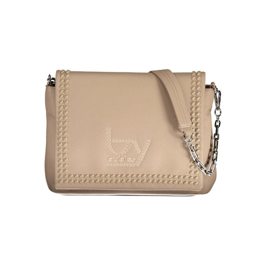 BYBLOS Beige Polyurethane Women's Shoulder Bag - YSONA