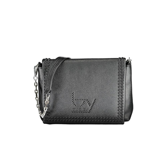 BYBLOS Black Polyurethane Women's Shoulder Bag - YSONA